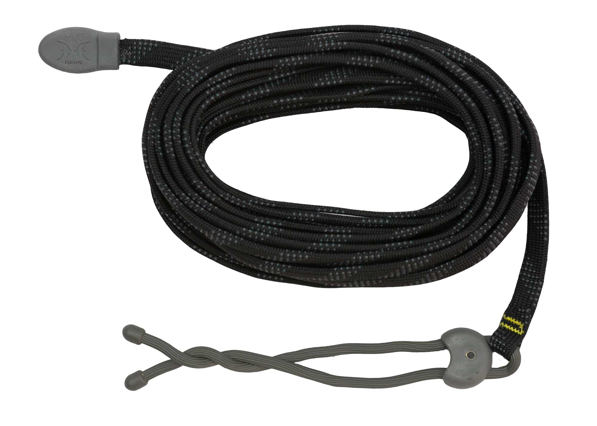 Nylon black treestand rope by Hawk with GearTie system