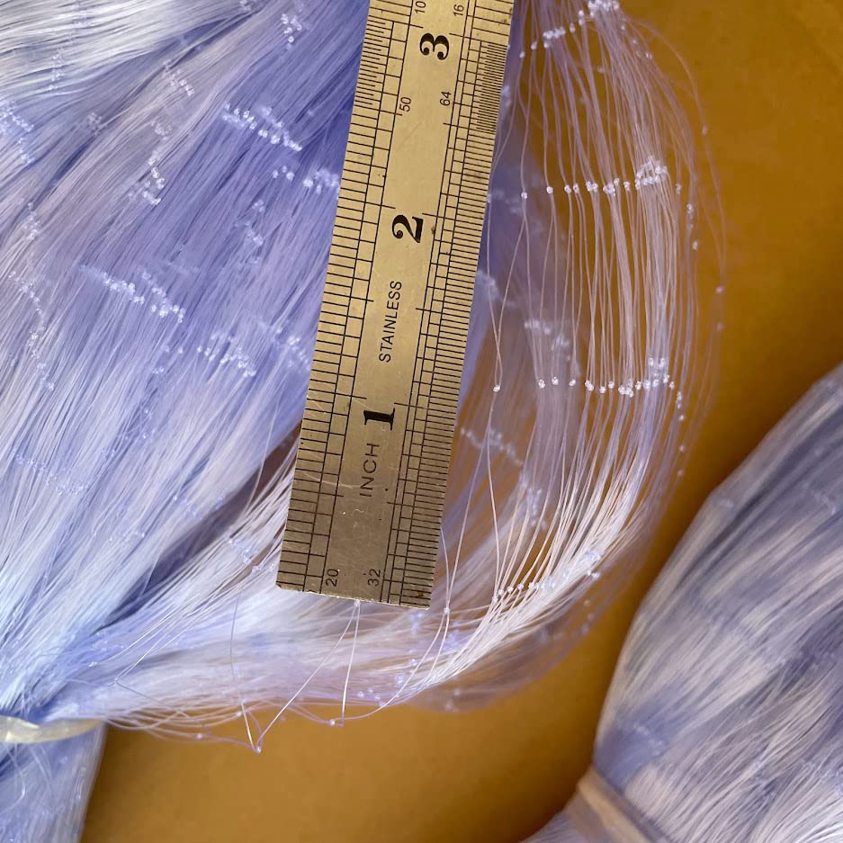 Blue nylon fishing net with one layer, 650 g weight