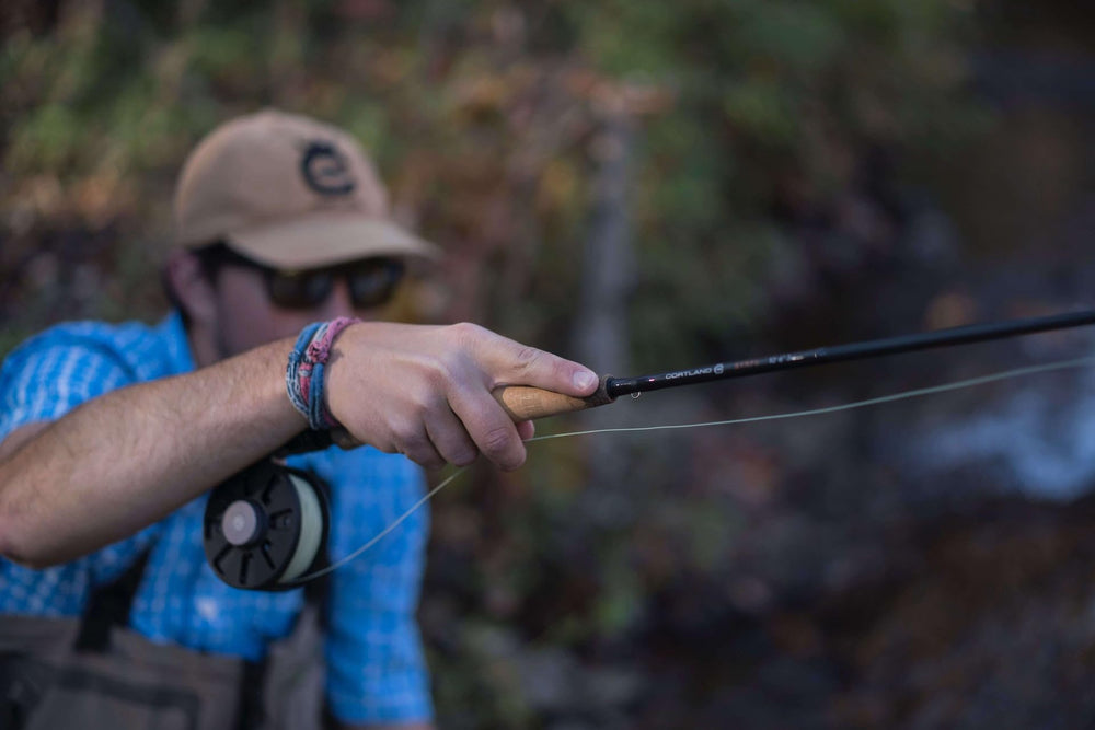 NYMPH SERIES Cortland cork composite fighting butt adds balance and solid hook-setting feel.