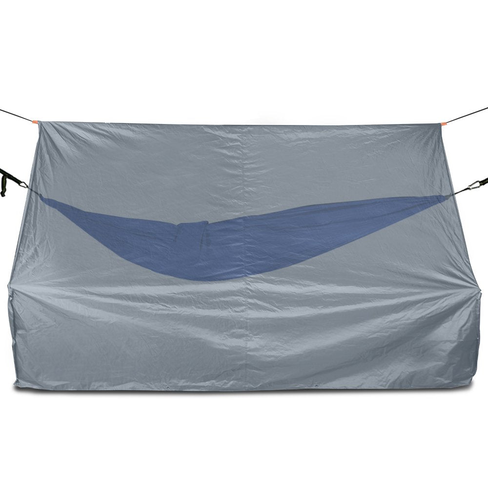 Oak Creek Advanced Hammock Rain Fly wind shelter demonstrates wind-resistance on exposed trails.