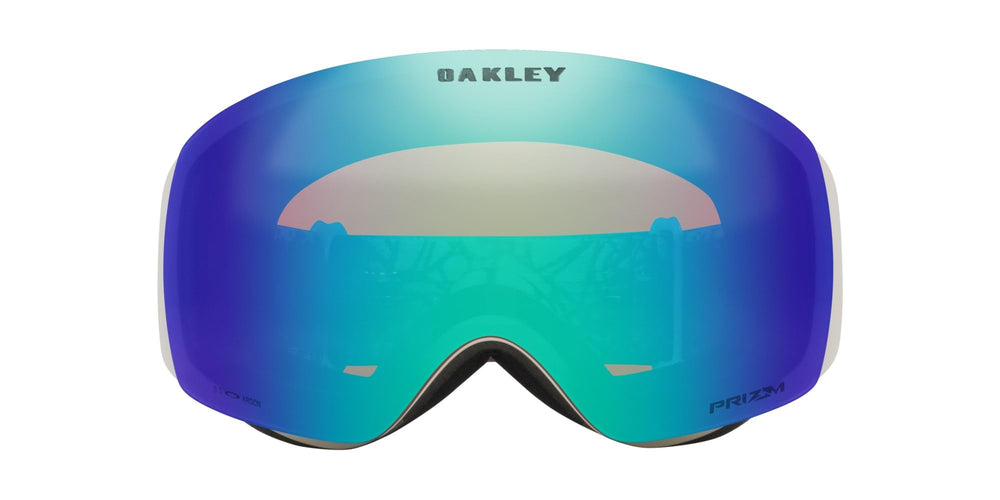 Oakley Flight Deck M Prizm Goggles, toadstool side profile, improves peripheral awareness on the slopes
