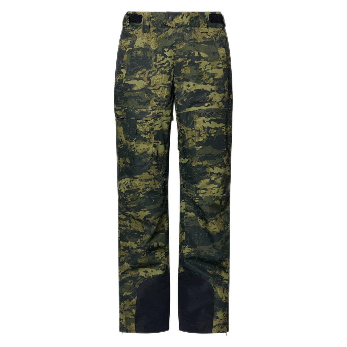 Oakley Mens Divisional Cargo Shell Pant Tiger Camo Green front view for rugged outdoor protection