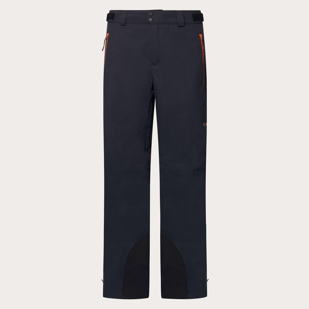 Oakley Kendall recycled shell pant waterproof fabric closeup, durable for snow days.