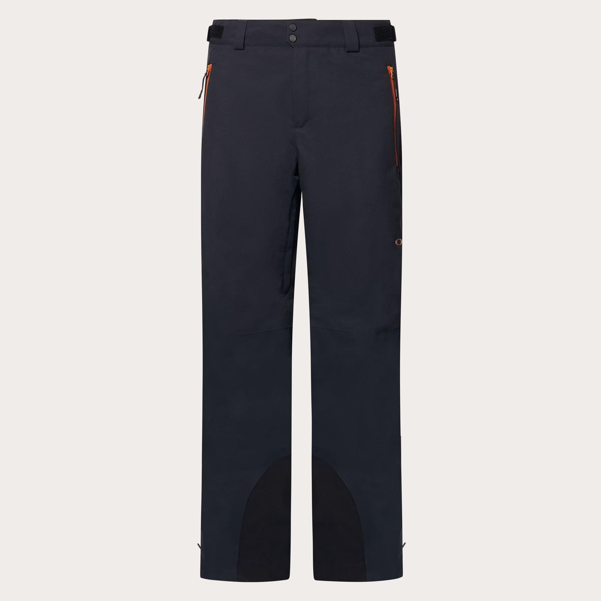 Oakley Kendall recycled shell pant waterproof fabric closeup, durable for snow days.