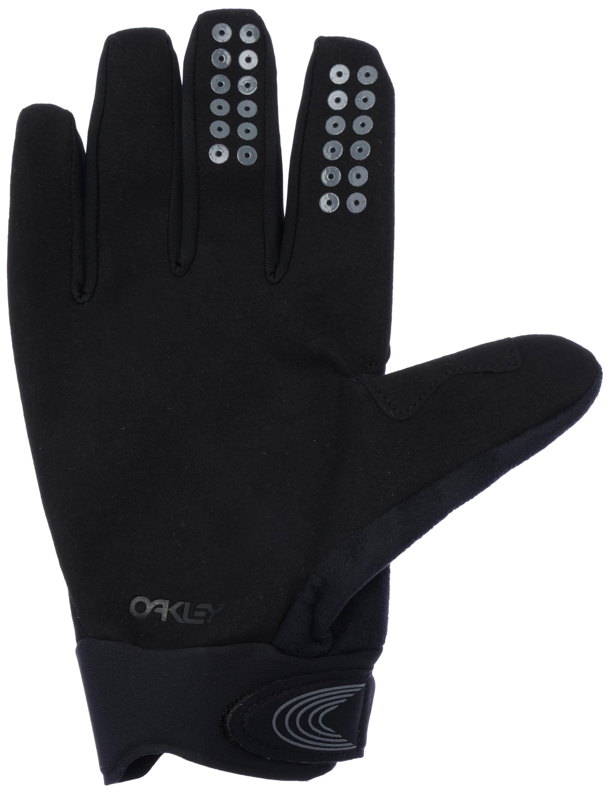 Oakley Seeker Thermal MTB Gloves palm detail with silicone grip for control.