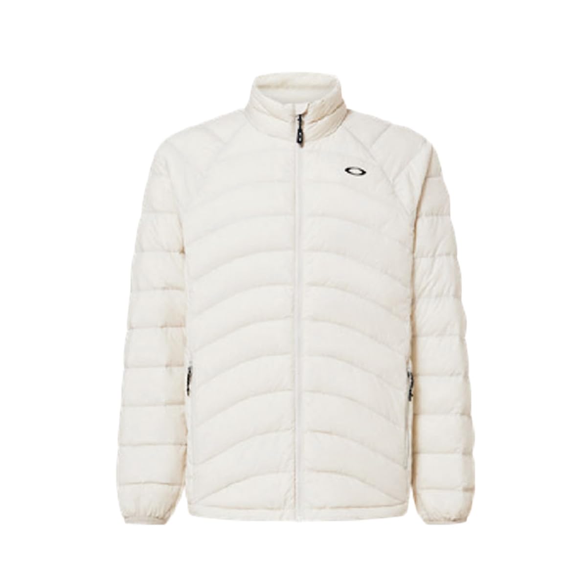 Oakley Snowbound packable down puffy jacket in mist with DWR for dry warmth