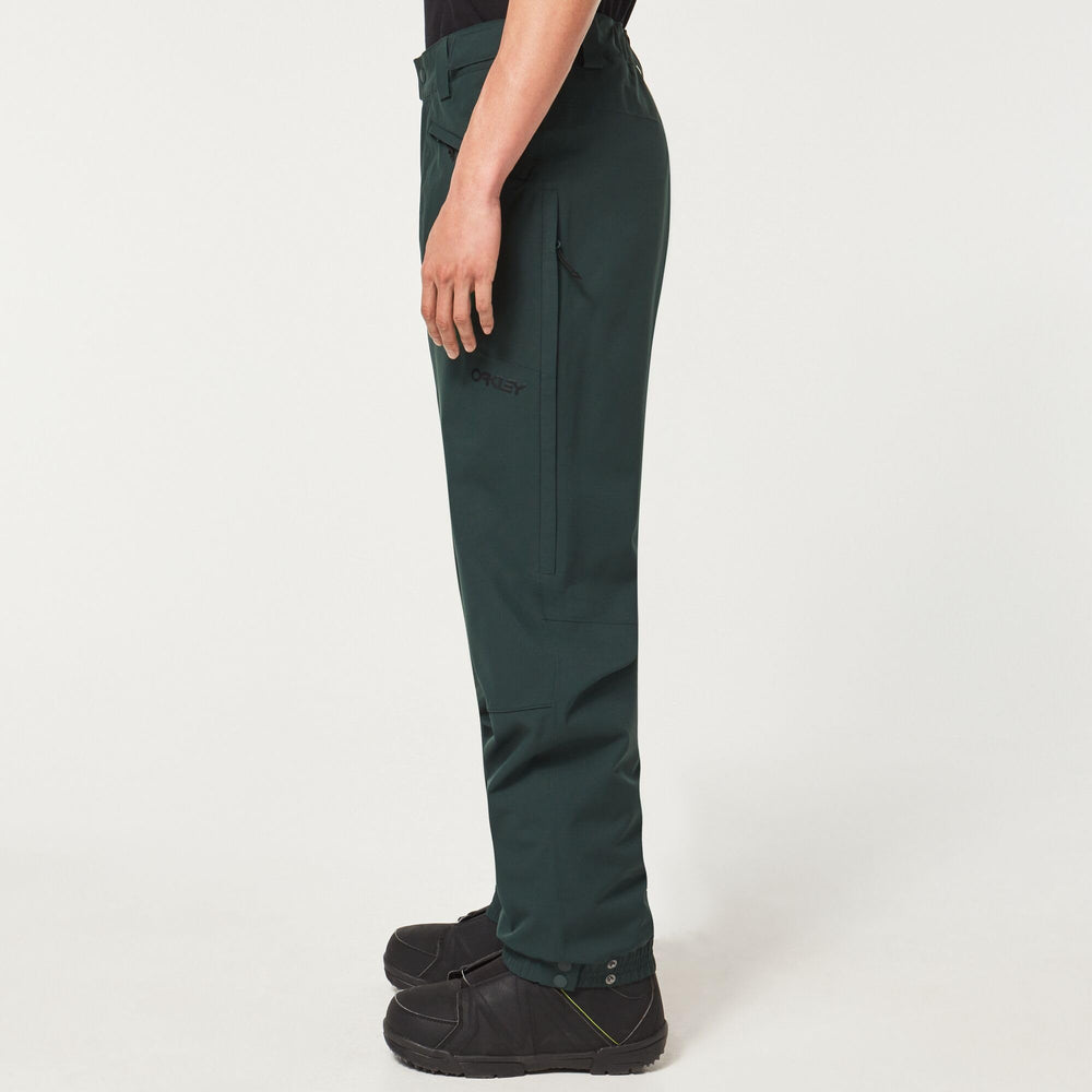 Oakley TNP Evoke RC Shell Pant in action demonstrates mobility on trails.