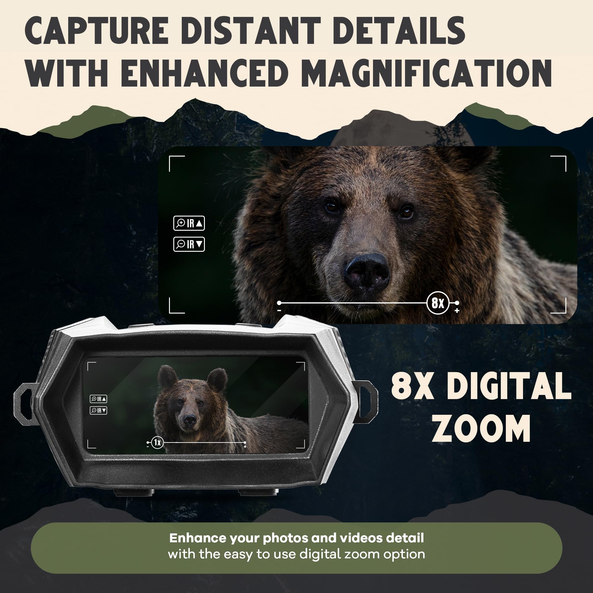 Oaktiv 64GB TF card stores high-resolution night footage for quick transfer.