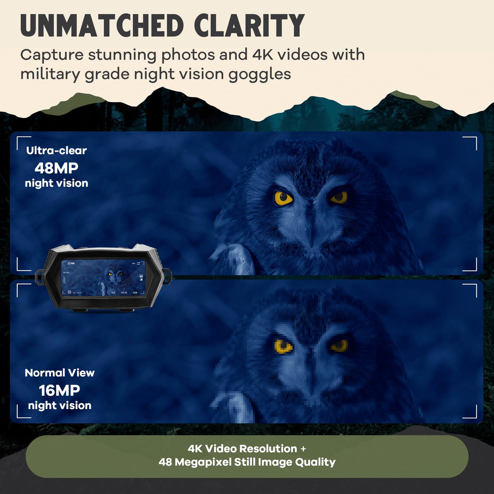 Oaktiv IR flashlight lights up dark trails for safer nighttime scouting.