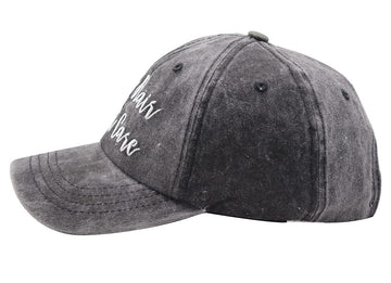 Side view highlighting 100% cotton denim fabric