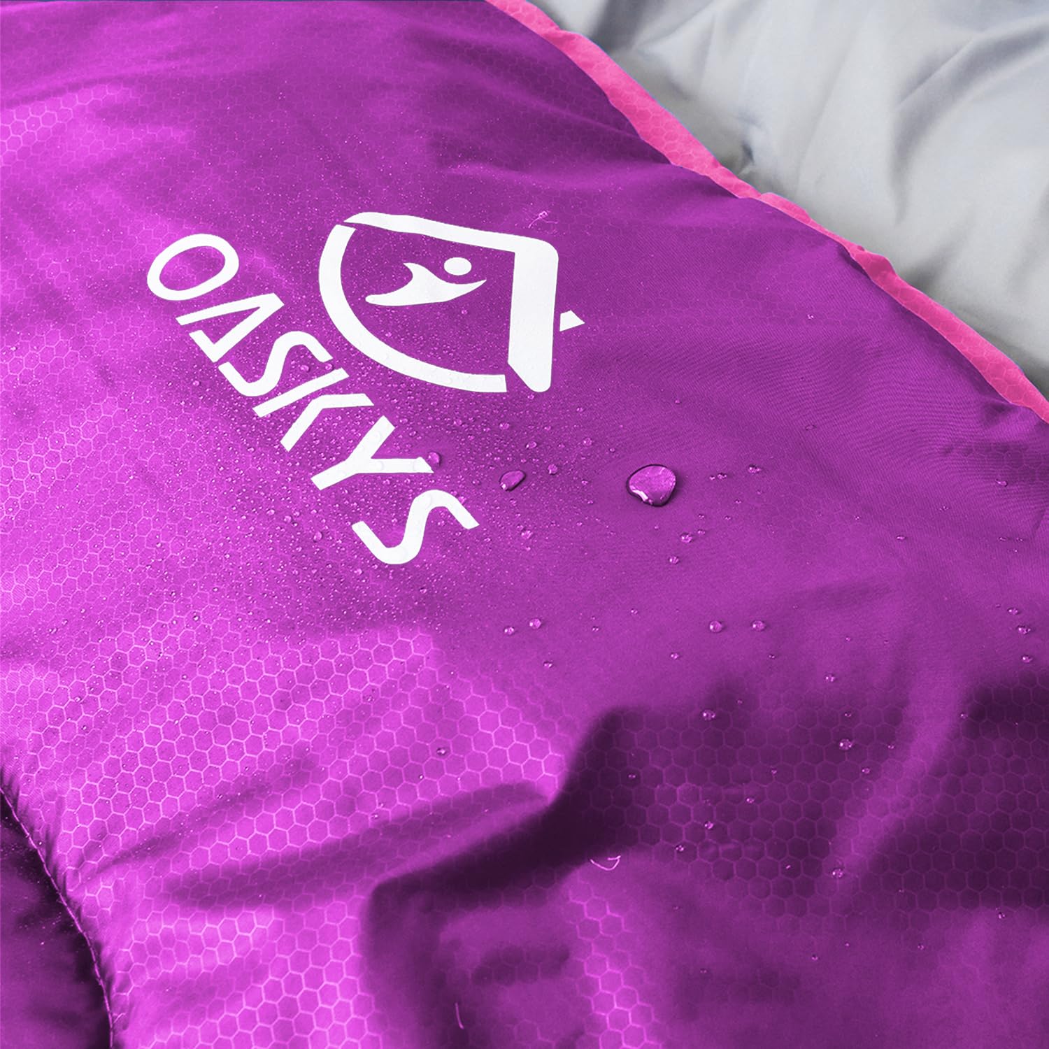 oaskys camping sleeping bag includes durable waterproof design for travel and outdoors.