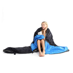 oaskys camping sleeping bag bottom zipper separation offers foot ventilation