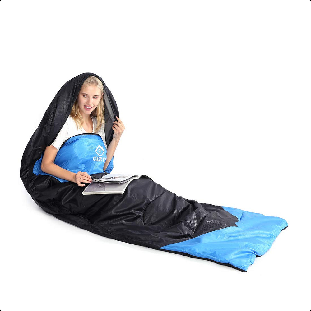 oaskys camping sleeping bag compression sack makes transport easy