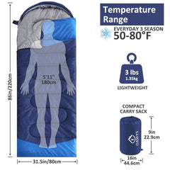 oaskys sleeping bag hood drawstring for added head warmth during cold nights