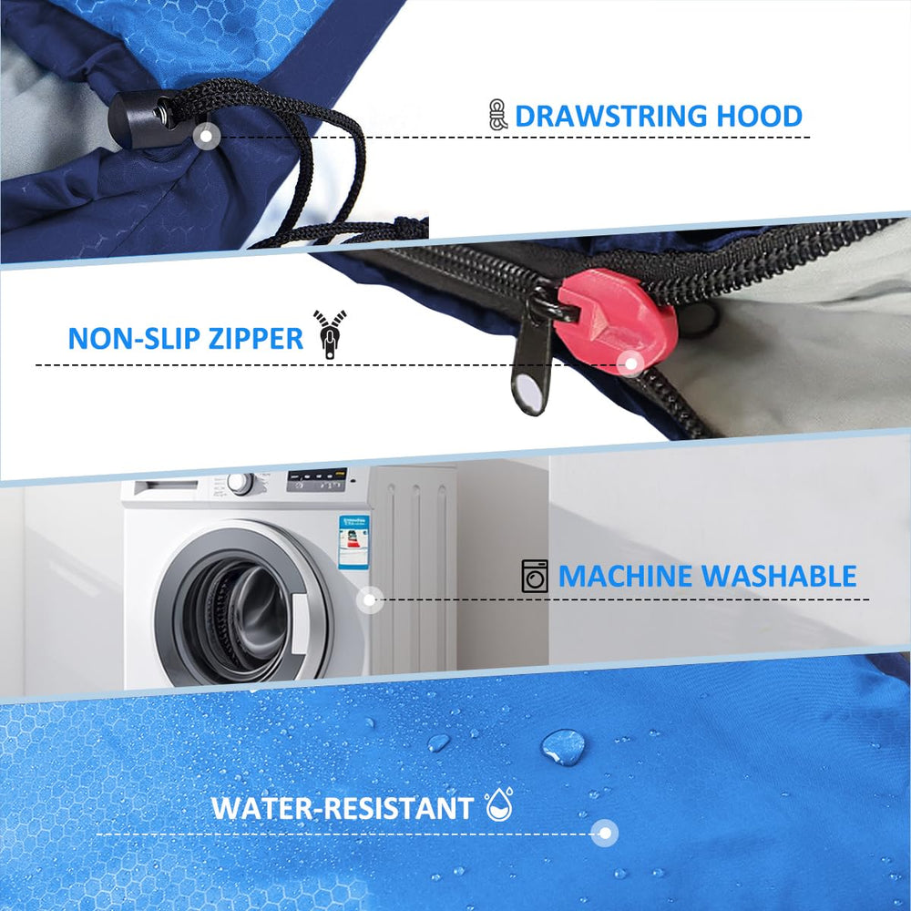 oaskys sleeping bag outer fabric is waterproof and breathable for varying weather