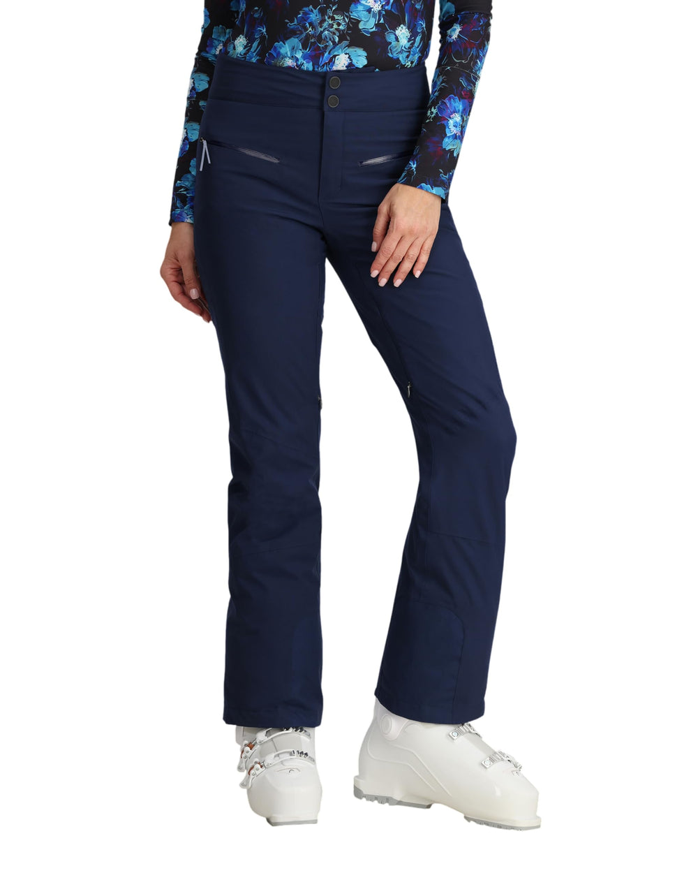 Obermeyer Bliss Pants front view showing 2-way stretch for all-mountain mobility