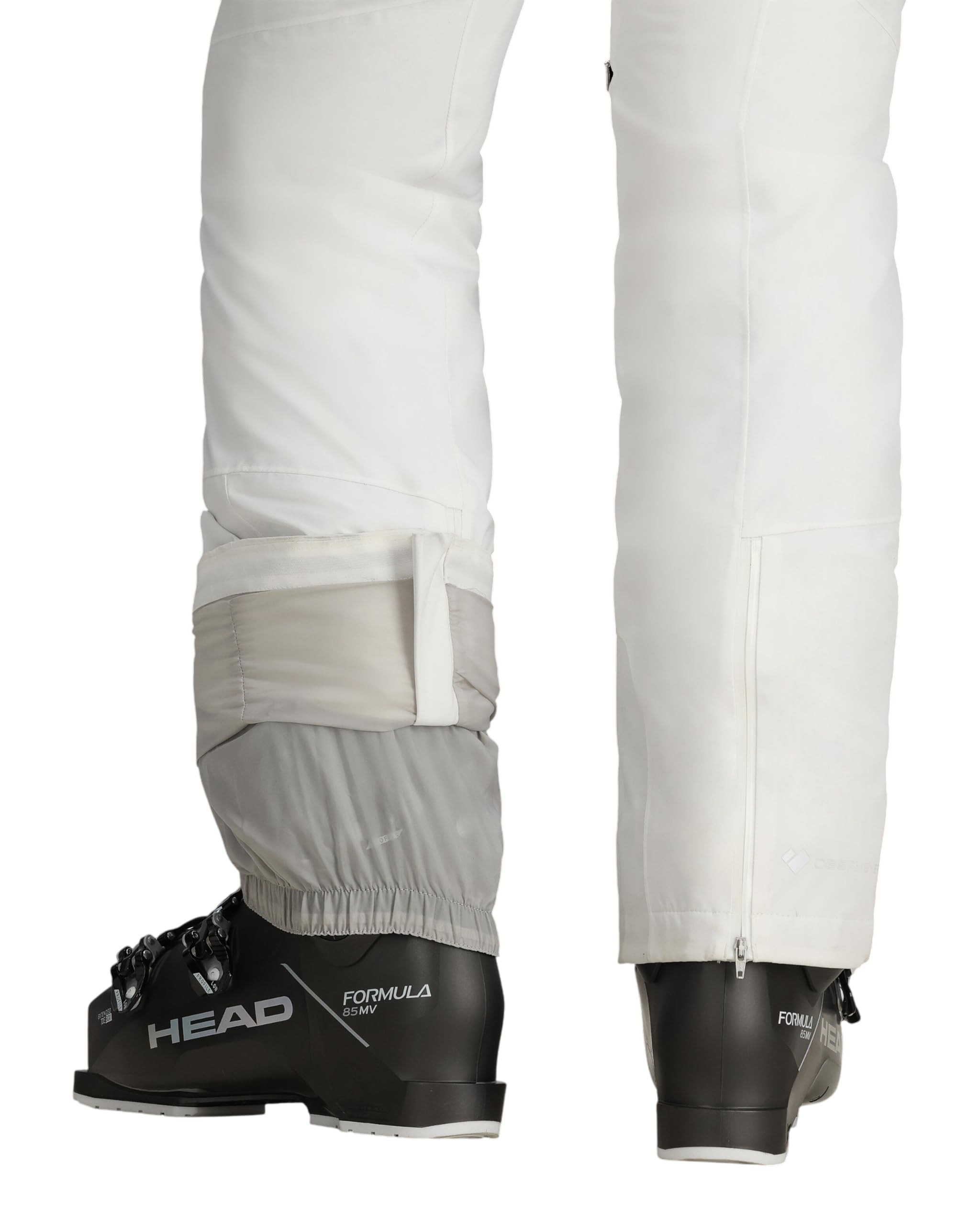 Obermeyer Bliss pants hem gusset detail for mobility