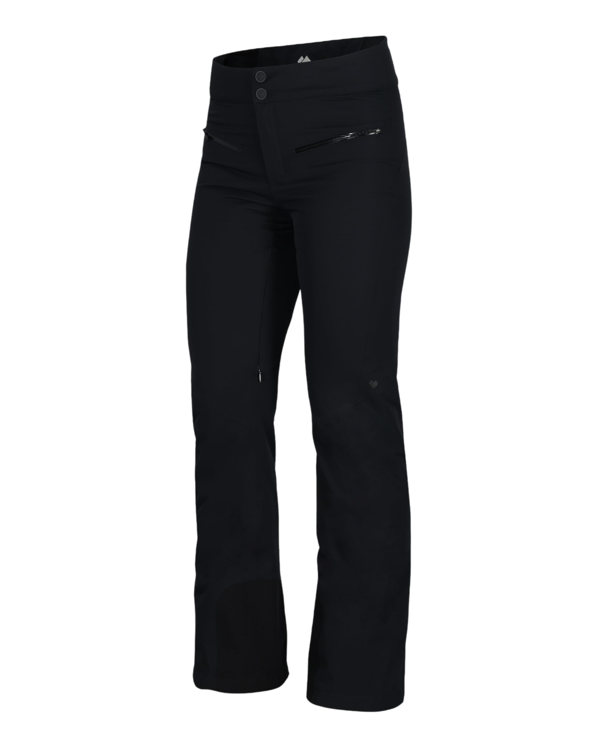 Obermeyer Bliss hem gusset black supports mobility on the slopes