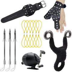 Obert fishing slingshot kit full-set demonstrates versatile outdoor use for sport and hunting practice.