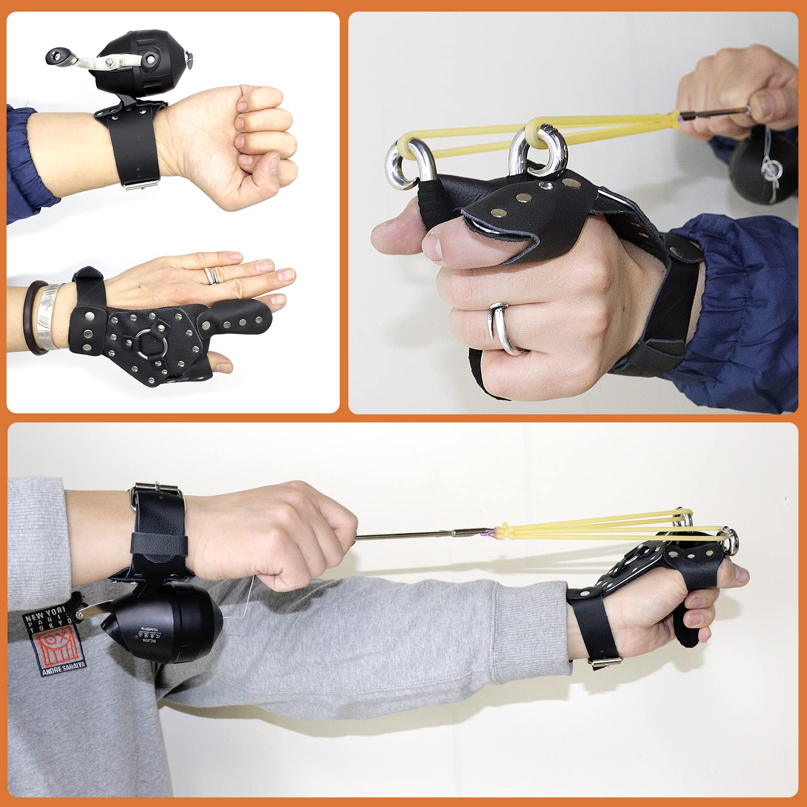 Obert high-velocity slingbow in action hints at rapid, dynamic shooting experiences.
