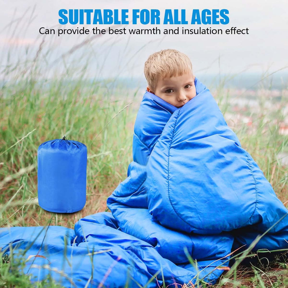 OBTANIM sleeping bag all-season warmth for near-freezing temps.