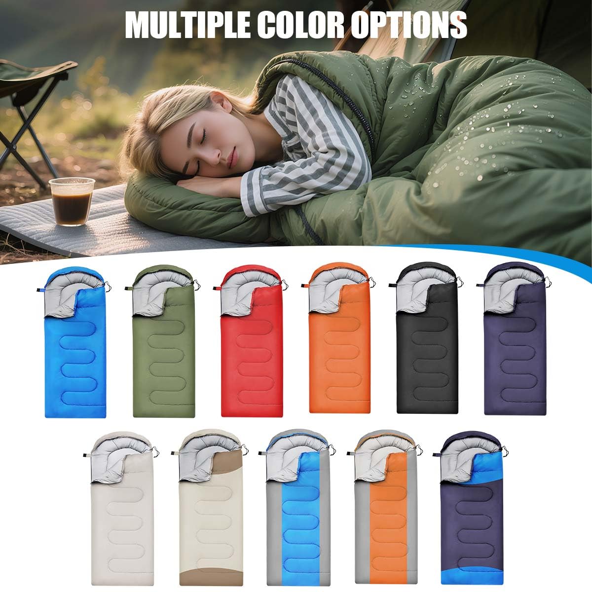 OBTANIM sleeping bag suitable for adults and kids.