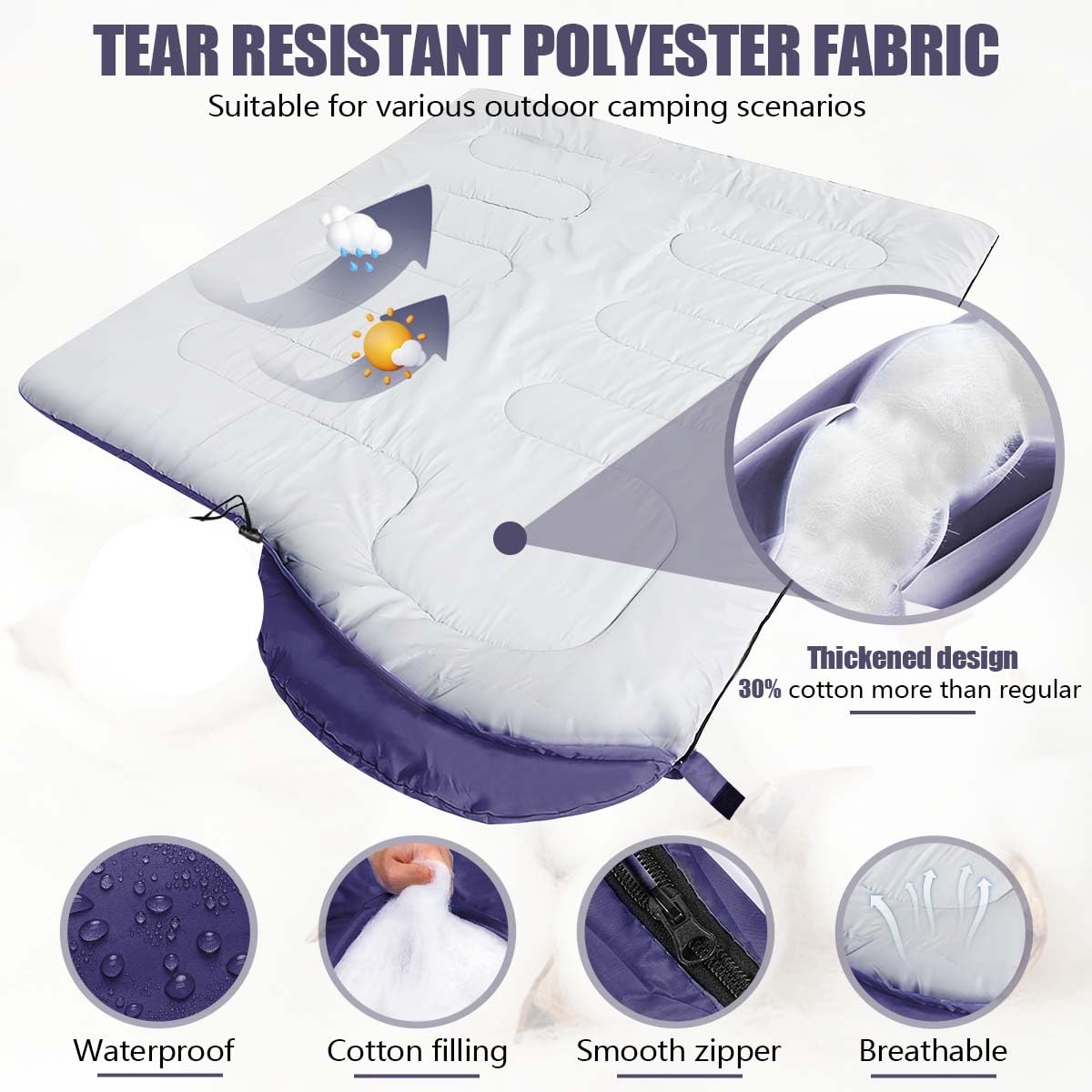 OBTANIM sleeping bag suitable for four seasons and year-round trips