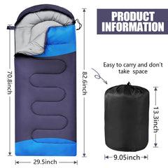 OBTANIM sleeping bag soft-microfiber lining offers cozy, skin-friendly feel