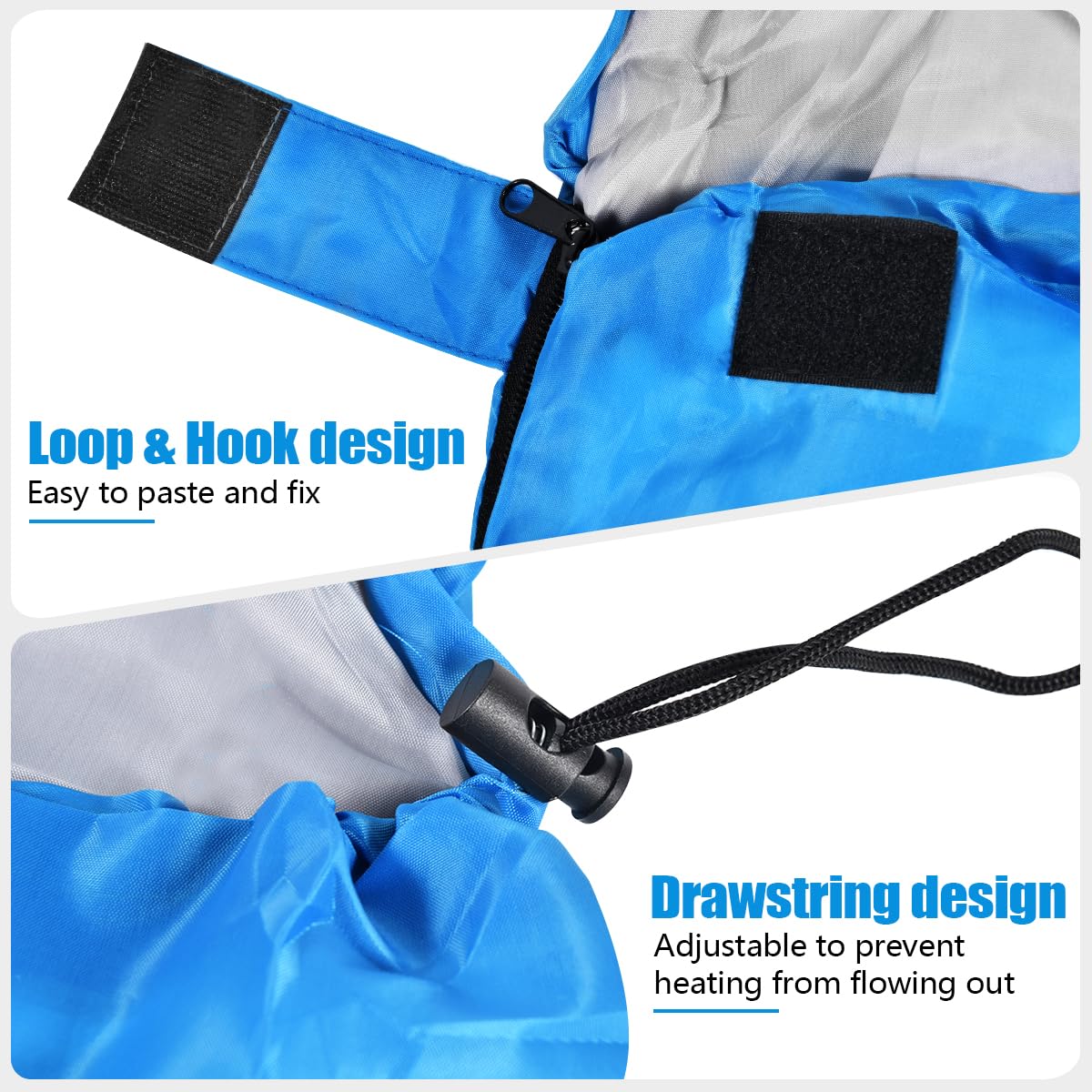 OBTANIM sleeping bag waterproof outer fabric keeps you dry outdoors.