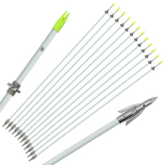 OBTOUTDOOR bowfishing arrow 36inch with fiberglass shaft for durable fishing slingshot use.