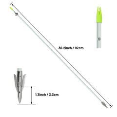 OBTOUTDOOR fiberglass arrow tip detachable design enables quick replacement during hunts.