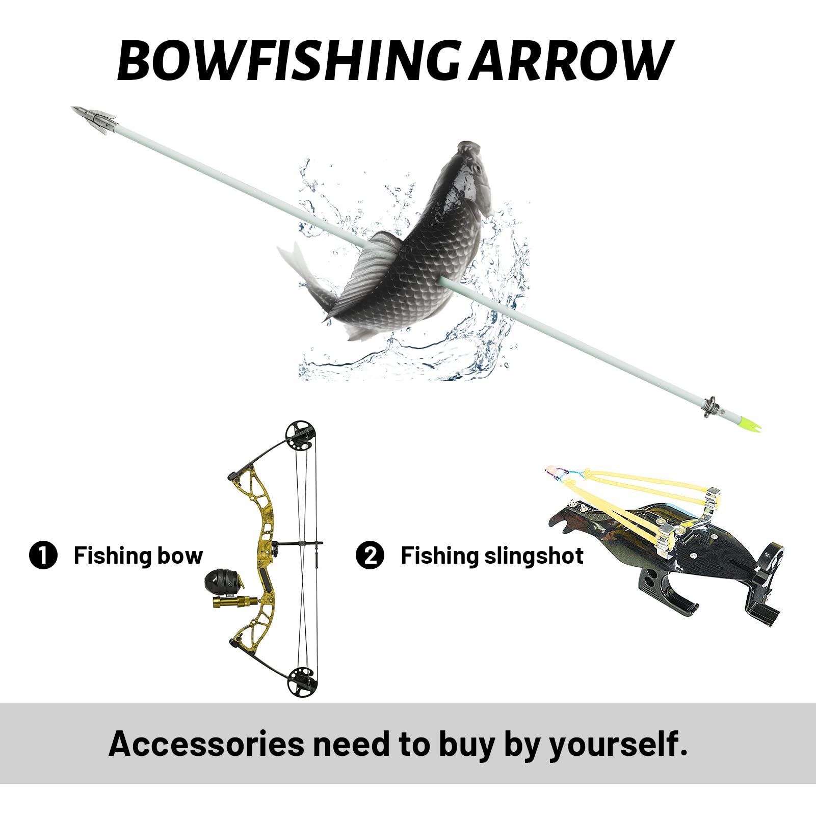 OBTOUTDOOR metal spring sleeve provides safe threading and easy installation for slingshots or bows.