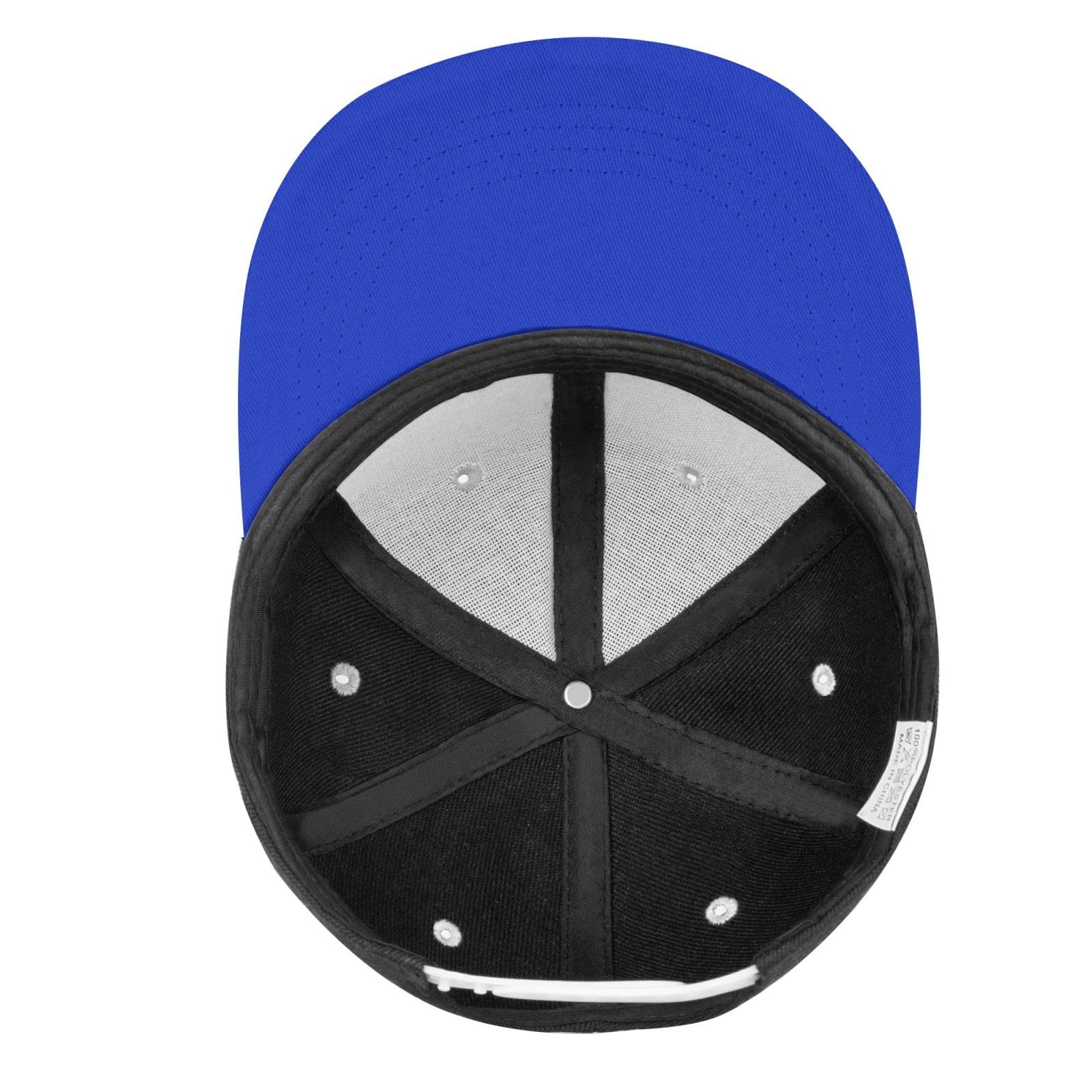OCALL Drumsticks Flat Brim Hat Blue interior with sweatband helps manage moisture.