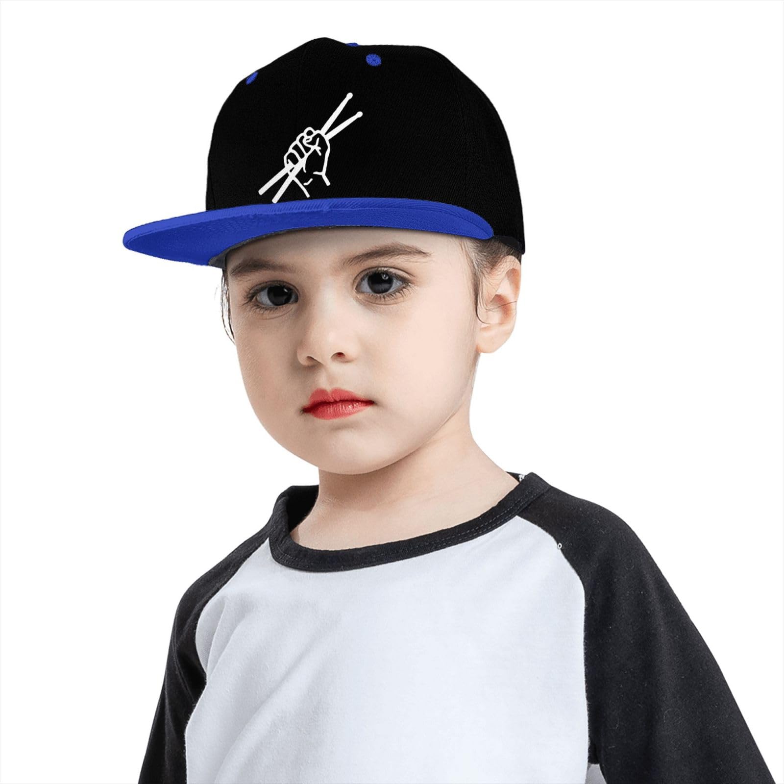 OCALL Drumsticks Flat Brim Hat Blue breathable lightweight feel for all-day comfort.