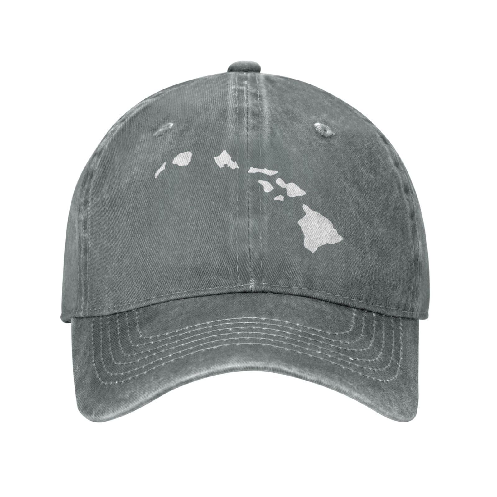 OCALL Hawaiian Islands Cowboy Hat back view with adjustable buckle for a customized fit.