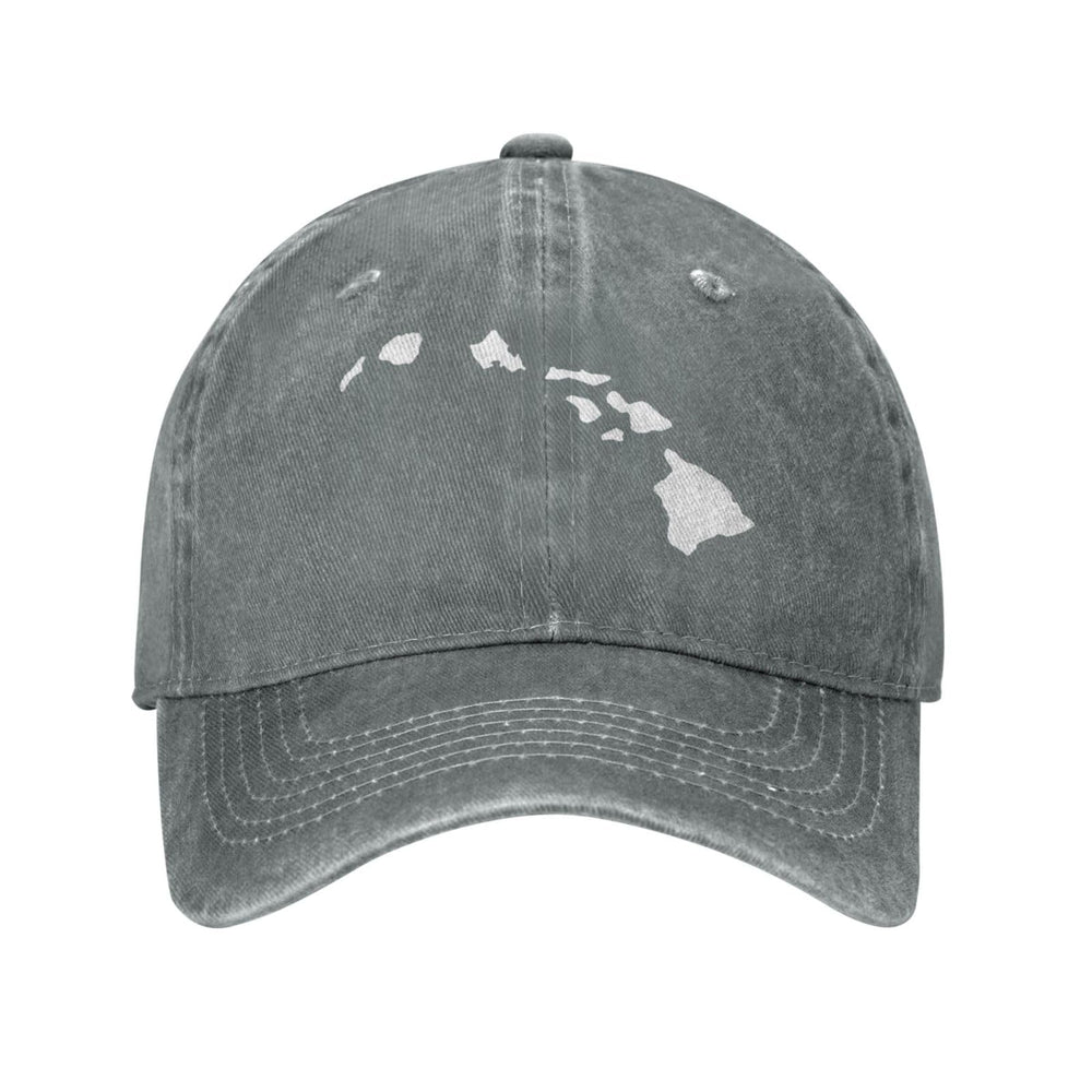 OCALL Hawaiian Islands Cowboy Hat back view with adjustable buckle for a customized fit.