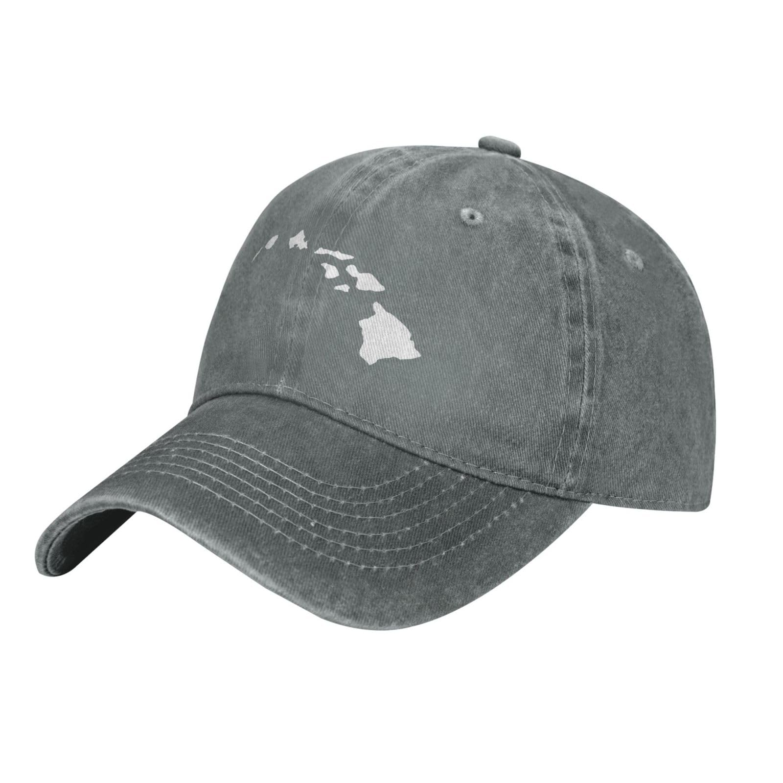 OCALL Hawaiian Islands Cowboy Hat front view highlighting curved brim for sun protection.