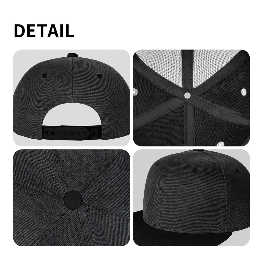 OCALL I Like Turtles blue flat brim hat packable design, travel-ready.