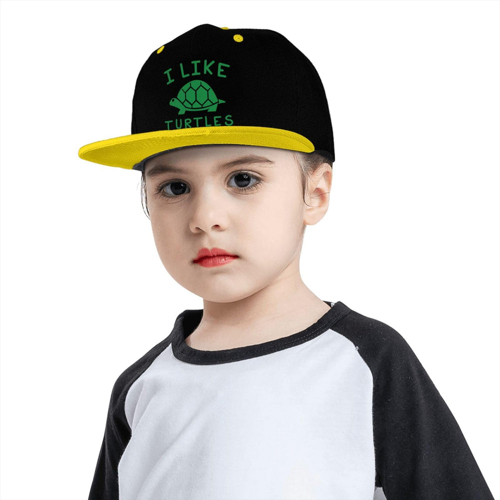 OCALL I Like Turtles snap back hat adjustable back, easy snug fit for different heads.