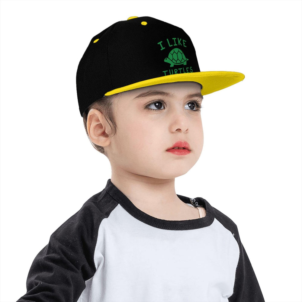 OCALL I Like Turtles snap back hat kid-friendly wear, ideal for daily adventures.