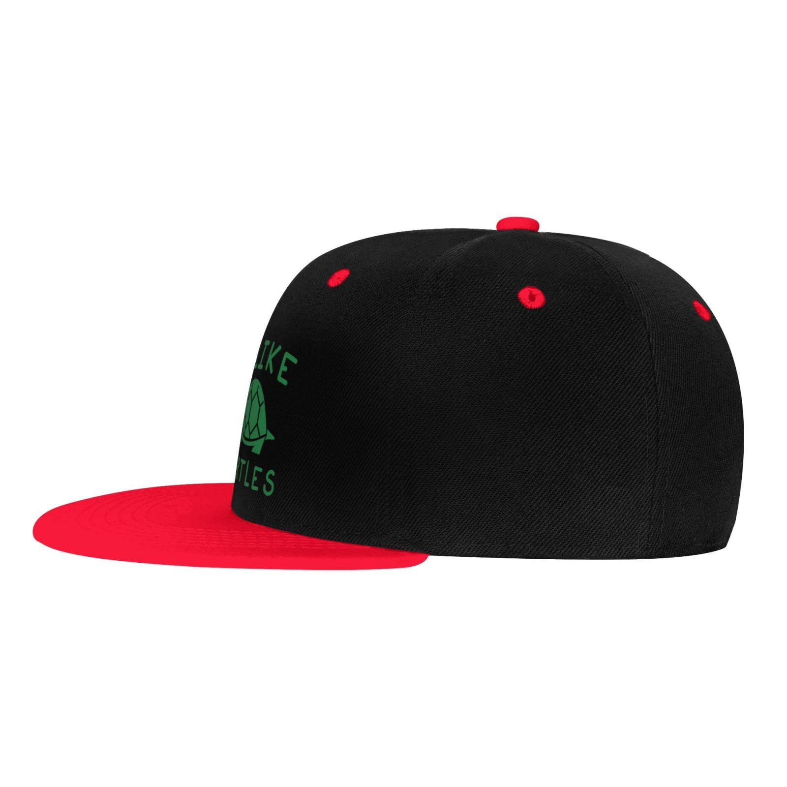 OCALL I Like Turtles red back closure for secure fit.