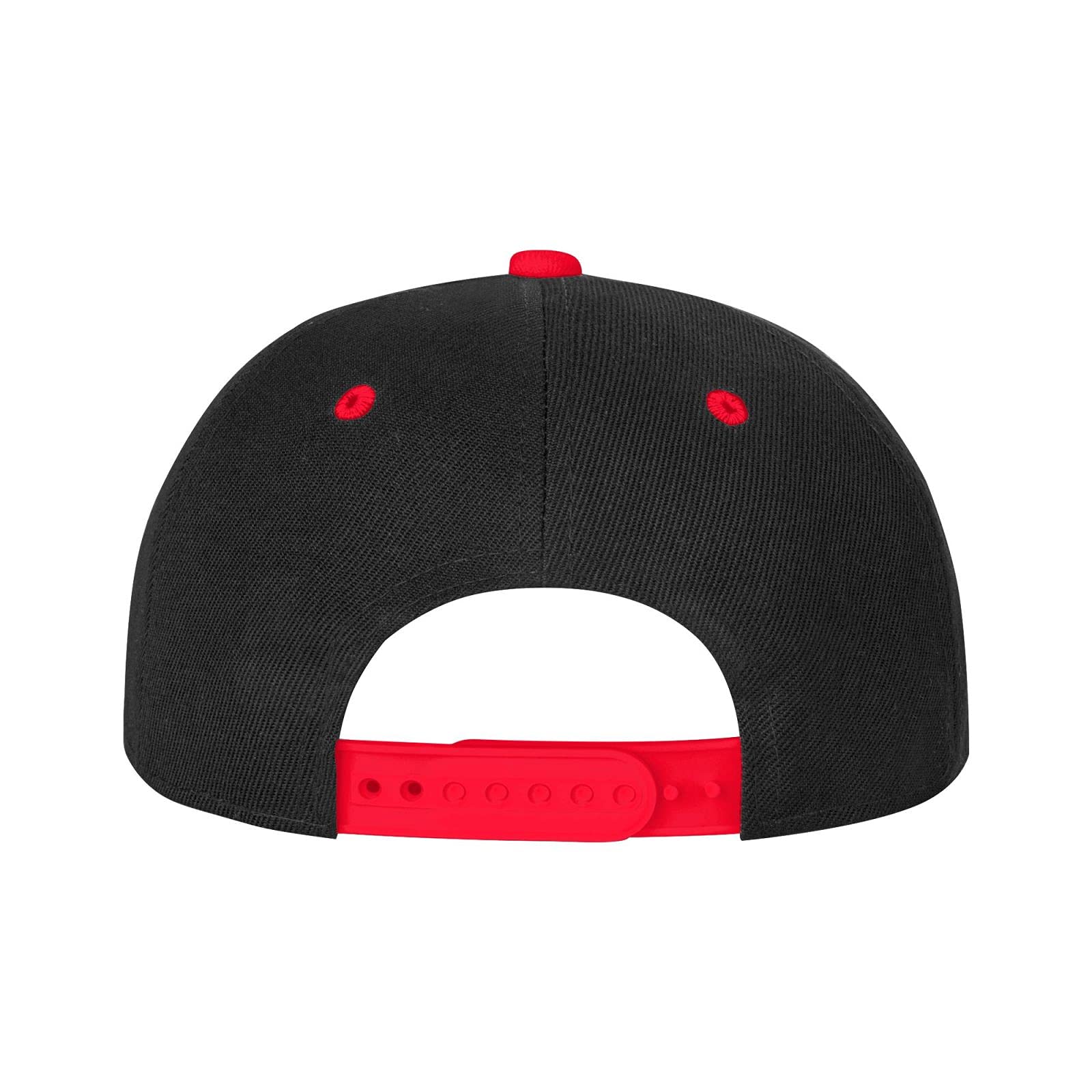 OCALL I Like Turtles red flat bill closeup showing sturdy brim and stitching.