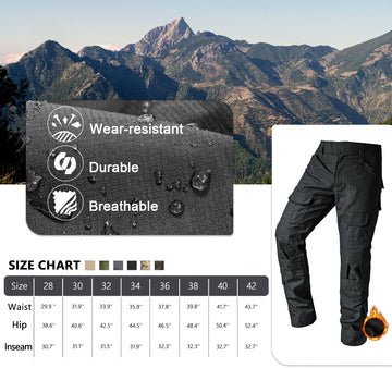 OCANXUE cargo pants with 10 pockets for tool organization.
