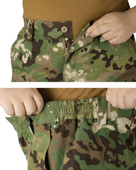 OCANXUE mens camo waterproof tactical pants front view highlights weather-ready design for outdoors