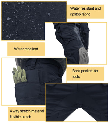 OCANXUE knee pads inside pocket assembly show secure attachment and placement
