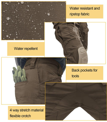OCANXUE 10-pocket cargo pants keep tools organized during outdoor activities.