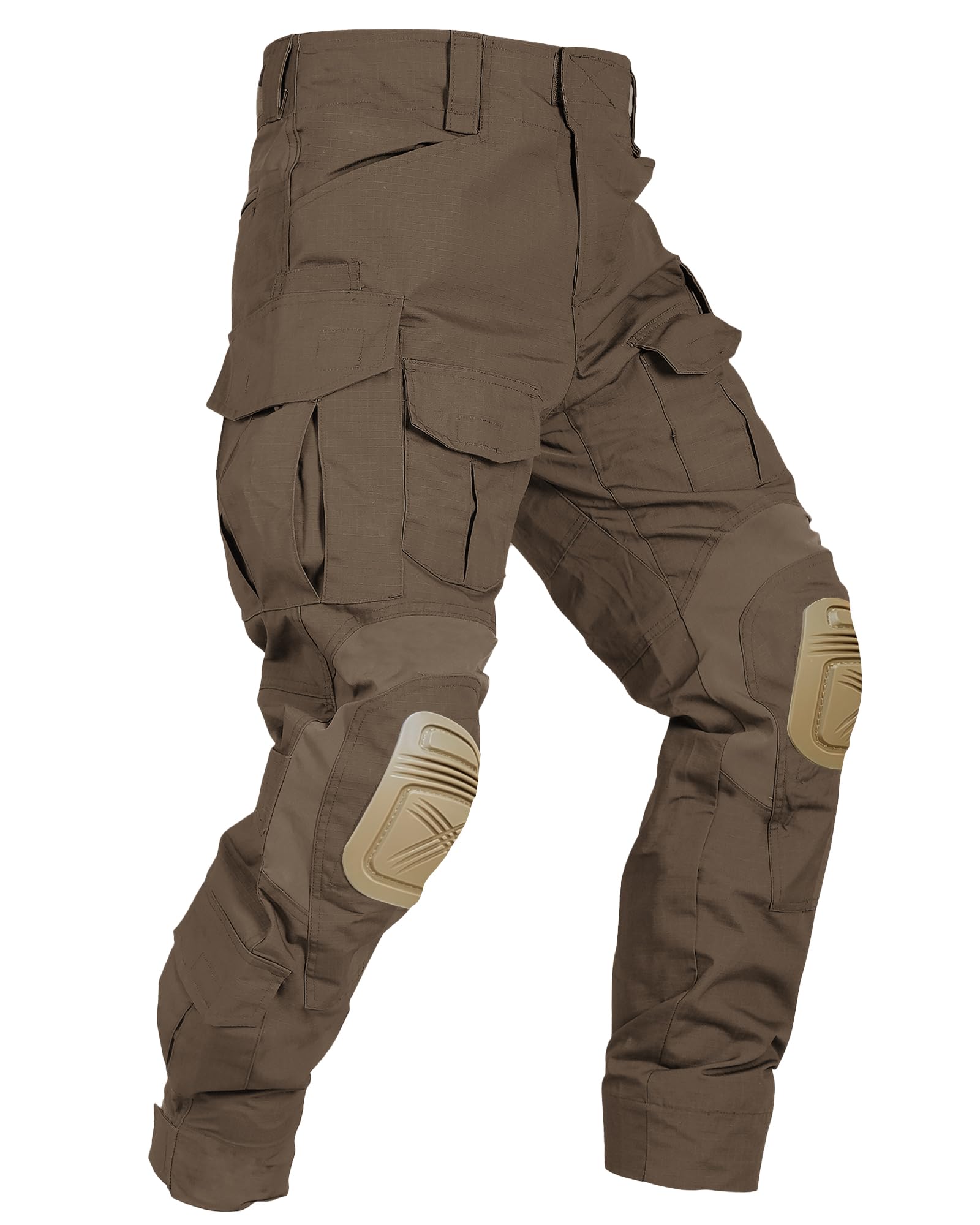 OCANXUE men's tactical pants with camo knee pads for rugged kneeling support.