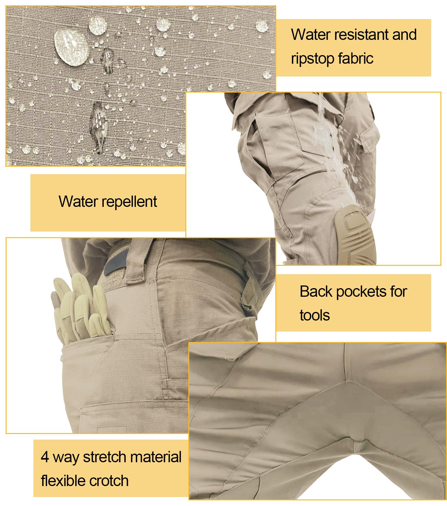 OCANXUE cargo pockets keep gear organized on rugged treks