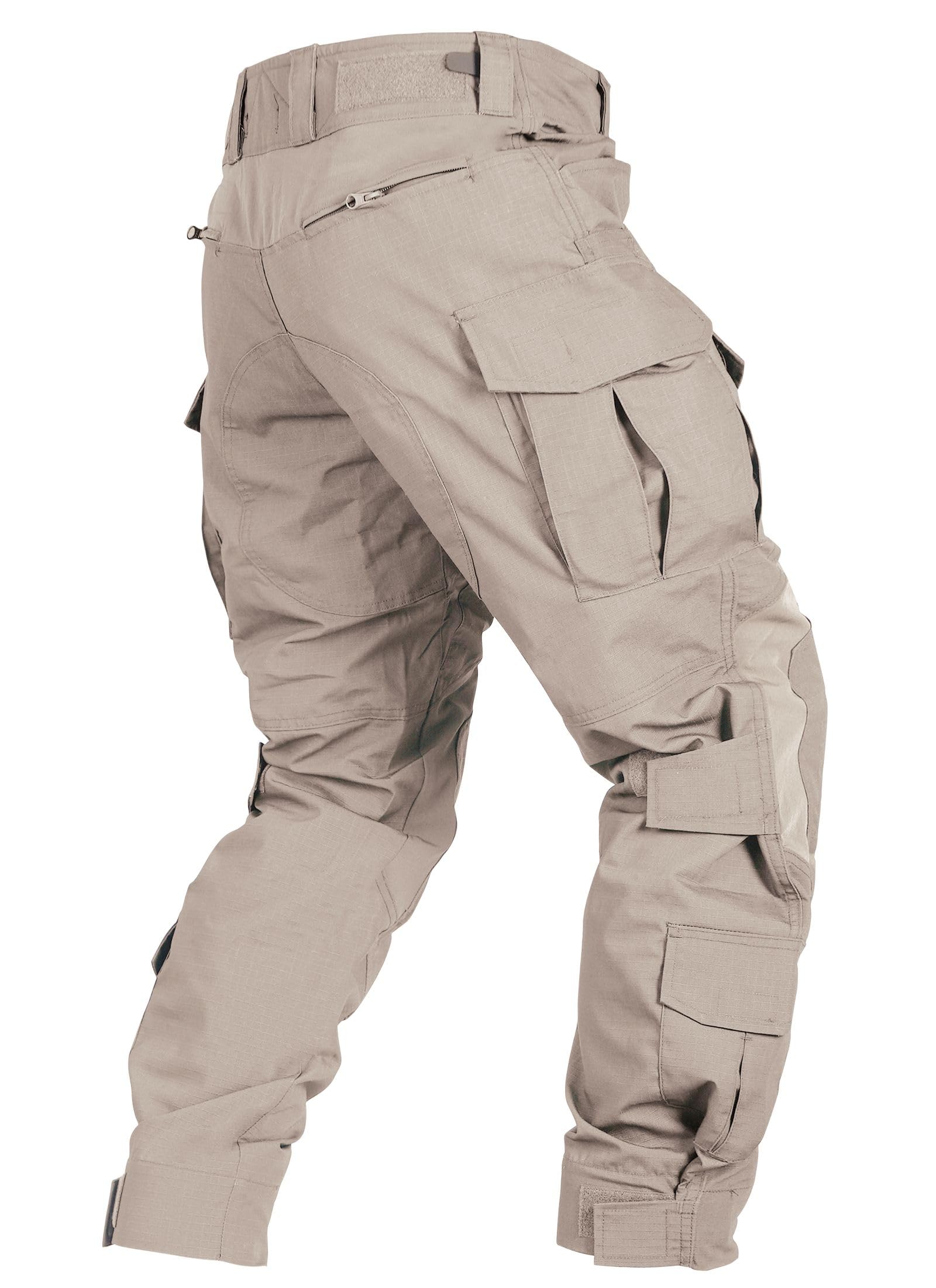 OCANXUE mens tactical pants side pocket camo design for tool storage