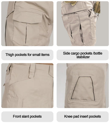 OCANXUE tactical pants water resistant fabric keeps you dry in light rain
